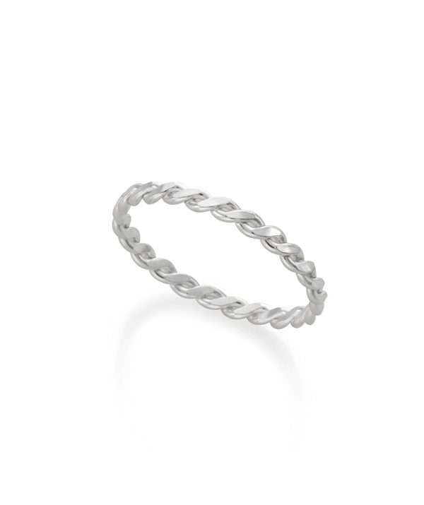 rope ring / sterling silver