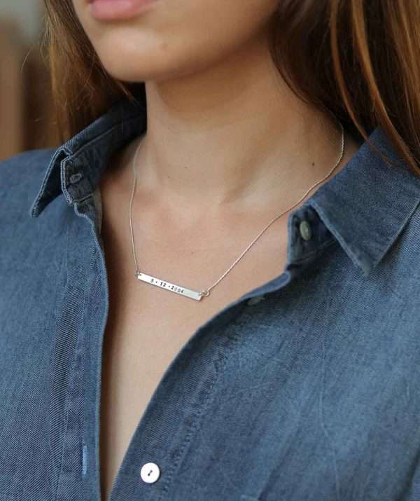 id necklace  / sterling silver