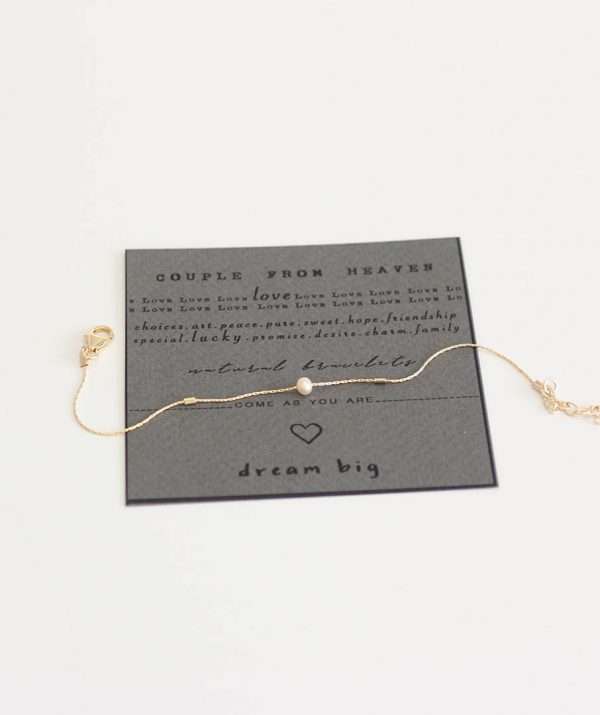 Soft heart bracelet / gold