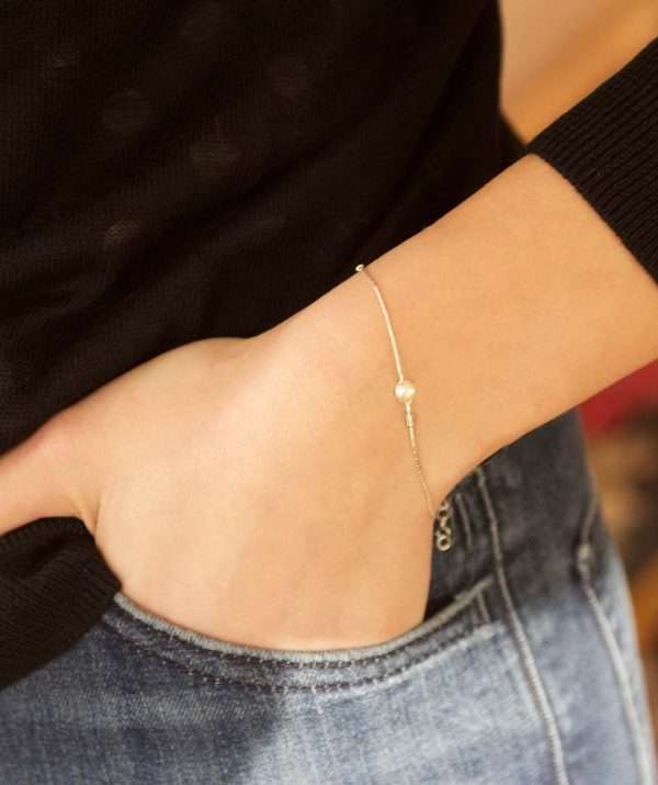 Soft heart bracelet / sterling silver