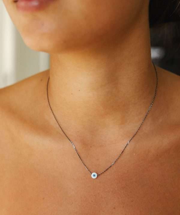 protect me white layla necklace / sterling silver