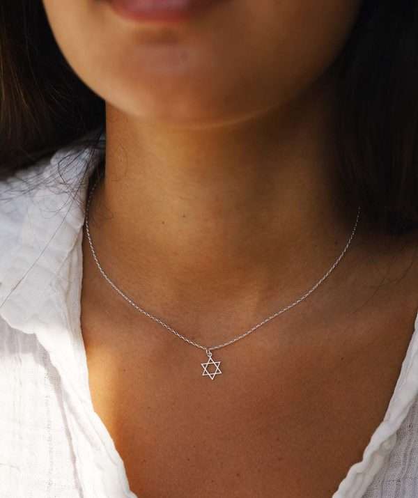 star of david necklace / sterling silver