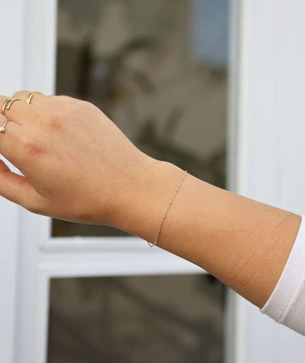 christmas lights bracelet / 14K Gold