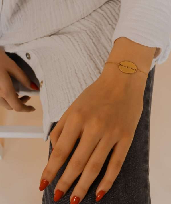 my story bracelet / yellow gold plating