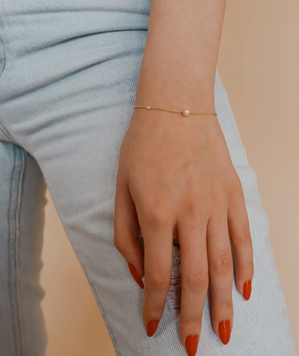 Soft heart bracelet / 14K Gold