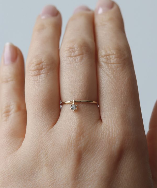 Diamond Charm Ring