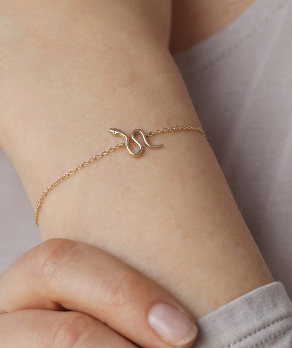 snake bracelet / 14K Gold
